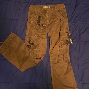 Y2K Accent Pants (Brown)
